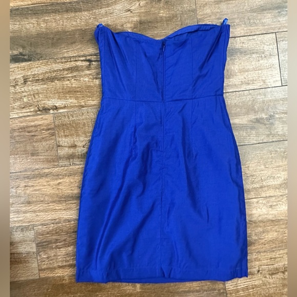 Royal Blue Judith March Mini Strapless Dress Small - Picture 4 of 12